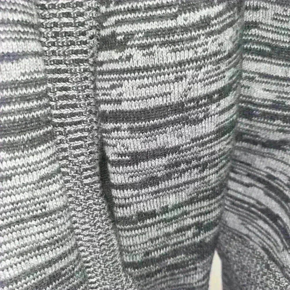 Alfani Men's Full Zip Cardigan Sweater Black and Gray with Pockets Size XL